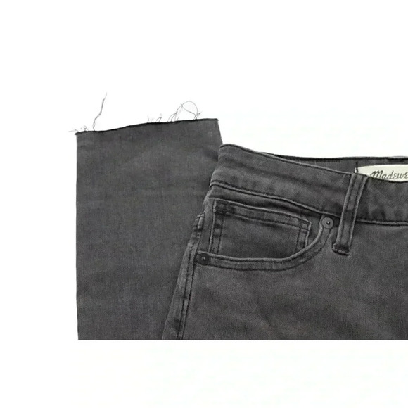 NWT Madewell Jeans Size 24 Curvy High Rise Skinny Gray Distressed Denim - Picture 6 of 16